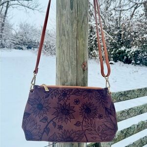 Hand burned genuine leather Valentina